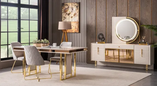 Product img 1, Life Metal Ayaklı Yemek Odası Takımı